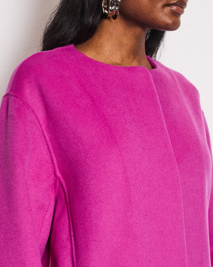 'S Max Mara Pink Wool Coat Size IT 44 (UK 12)