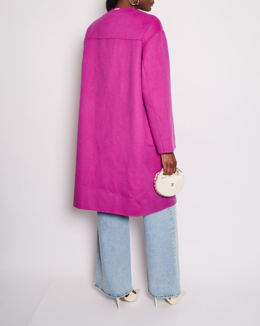 'S Max Mara Pink Wool Coat Size IT 44 (UK 12)