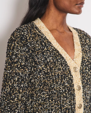 Chanel 2019 Jacket Black Paris New York  CC Button Details Size FR 36 (UK 8)