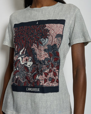 Christian Dior L'Amoureux Printed T-Shirt Size S (UK 8)