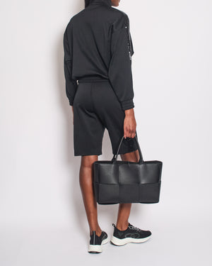 Celine Black Sequin Tracksuit Set with Matching Shorts Size FR 34 (UK 6)