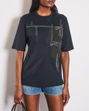 Hermès Harnais en Gouache 3D T-Shirt Size FR 38 (UK 10) RRP: £922
