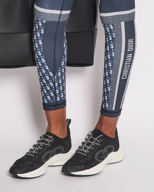 Christian Dior Navy Oblique DiorAlps Leggings Size FR 34 (UK 6) RRP £920