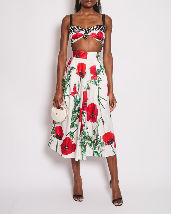 Dolce & Gabbana Red Bra and Matching Skirt Set Size IT 36 (UK 4)