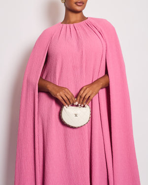 Emilia Wickstead Sleeveless Pink Cape Gown Size UK 12