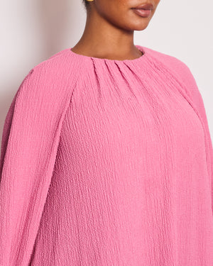 Emilia Wickstead Sleeveless Pink Cape Gown Size UK 12