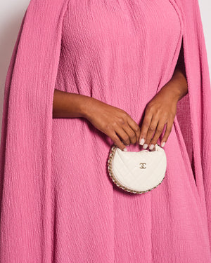 Emilia Wickstead Sleeveless Pink Cape Gown Size UK 12
