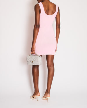 Alexander Wang Washed Pink Tank Dress with Logo Detail Size M (UK 10)