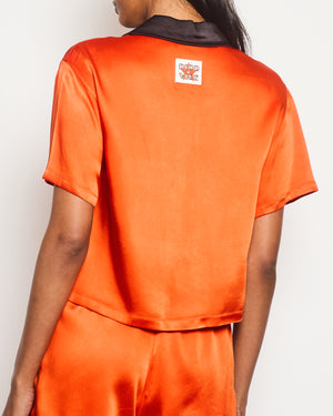 Christian Dior Orange "DIOR VIBE" Shirt with Matching Shorts Size FR 34 (UK XS)