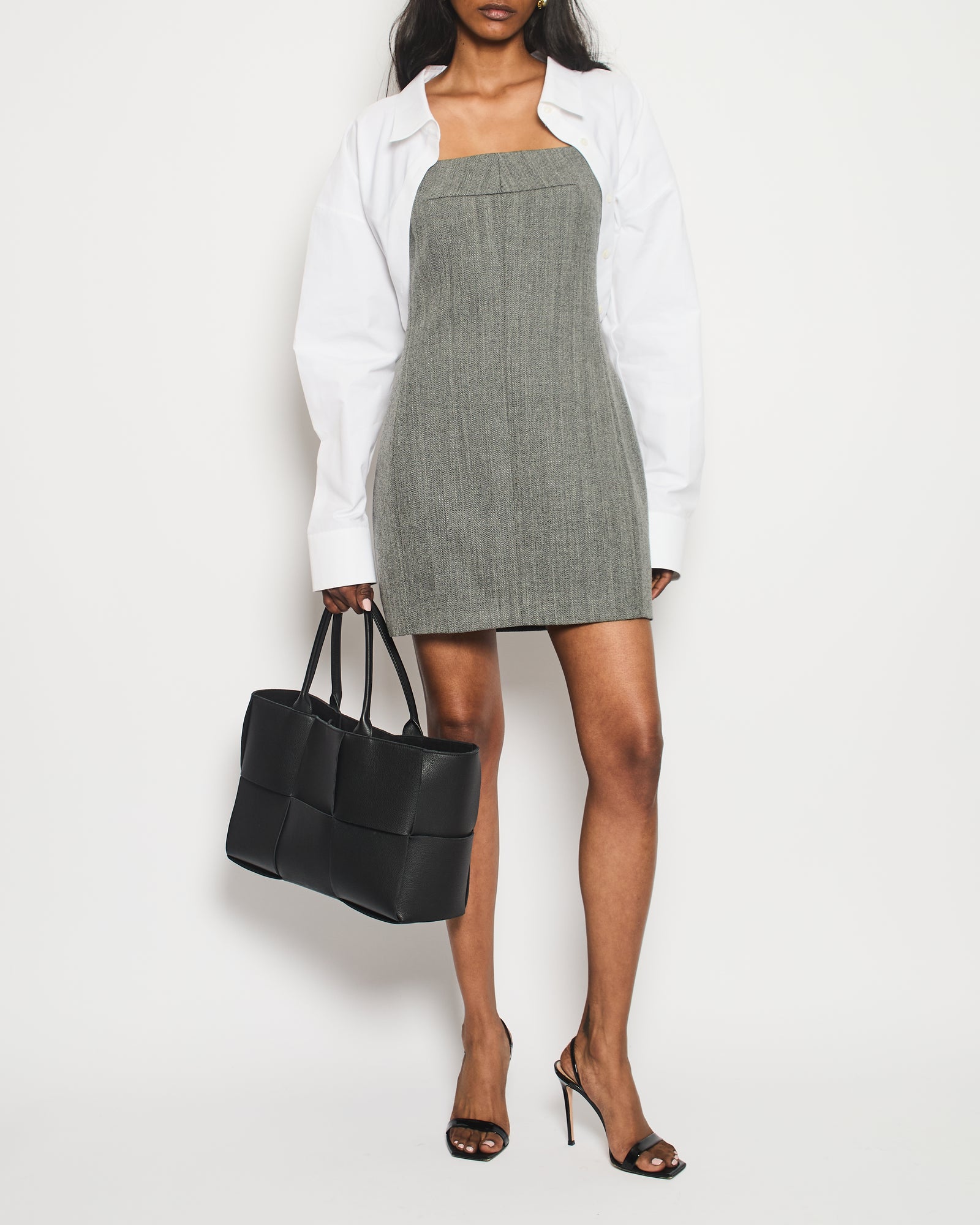 Alexander Wang ☆ダブルレイヤードミニシャツドレス Alexander Wang ☆ダブルレイヤードミニシャツドレス