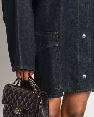 Toteme Indigo Denim Oversized Shirt & Jacket Dress Size S (UK 8)