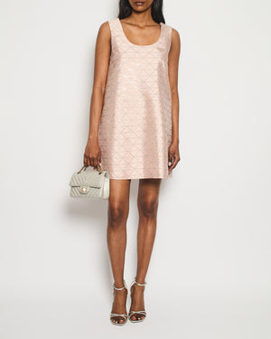 *HOT* Prada Pink Mini Dress with Logo Detail and Crystal Embellishment Size IT 36 (UK 4) RRP £5,000