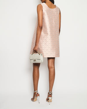 *HOT* Prada Pink Mini Dress with Logo Detail and Crystal Embellishment Size IT 36 (UK 4) RRP £5,000