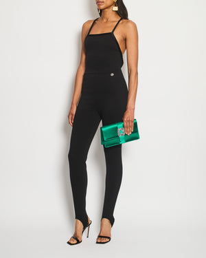 Chanel 20A Black Wool CC Logo Jumpsuit Detail FR 36 (UK 8) RRP £2100