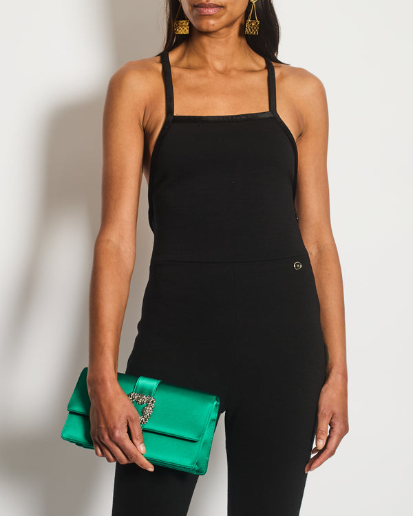 Chanel 20A Black Wool CC Logo Jumpsuit Detail FR 36 (UK 8) RRP £2100