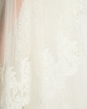 *BRIDAL* Elie Saab for Browns Bride Ivory Lace Floral Veil