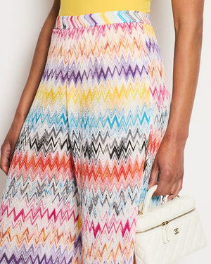 Missoni Multi-Colour Zig Zag Print Trousers Size IT 38 (UK 6)
