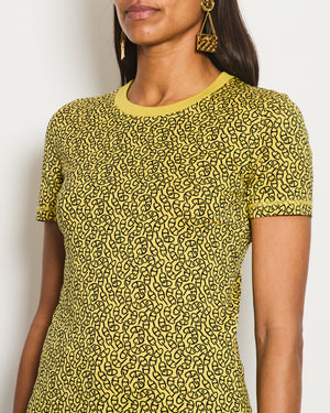 Hermès Yellow Chain D'Ancre Round Neck T-shirt Size FR 34 (UK 6)