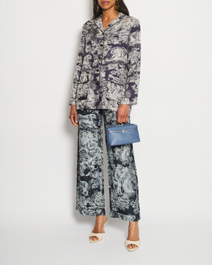 Christian Dior Navy Toile Du Jouy Two-Piece Set Size FR 34 (UK 6)