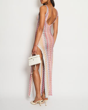 Missoni Multi-Colour Zig Zag Print Maxi Dress with Split Detail Size IT 42 (UK 10)