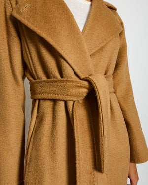 Max Mara Camel Coat with Belt Detail Size IT 34 (UK 2)