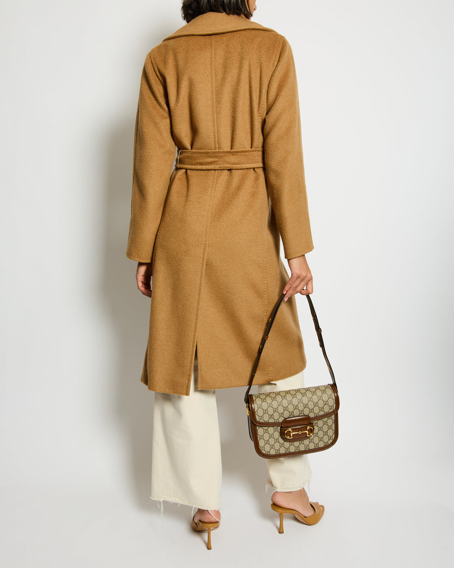 Max Mara Camel Coat with Belt Detail Size IT 34 (UK 2)