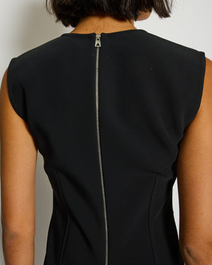 Bottega Veneta Black Sleeveless Mini Dress with Front Corset Detail Size IT 40 (UK 8)
