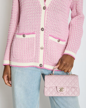 *HOT* Chanel Lilac Mini Rectangular Single Flap Bag in Lambskin Leather with Champagne Gold Hardware