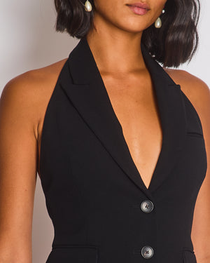 A.L.C Black Tailored Waistcoat and Wide Leg Trouser Set Top Size US 0 (UK 4) Trousers Size US 2 (UK 6)