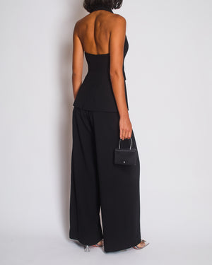 A.L.C Black Tailored Waistcoat and Wide Leg Trouser Set Top Size US 0 (UK 4) Trousers Size US 2 (UK 6)