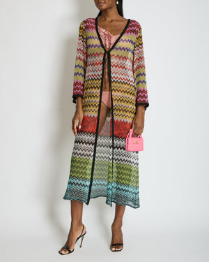 Missoni MARE Multicolour Beach Cover-Up with Matching Headband Set Size IT 42 (UK 10)