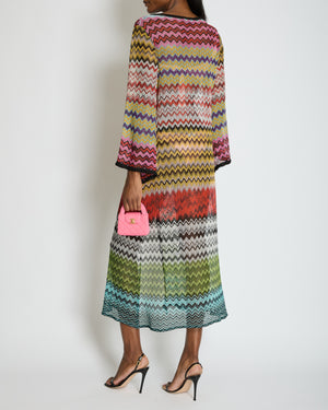 Missoni MARE Multicolour Beach Cover-Up with Matching Headband Set Size IT 42 (UK 10)
