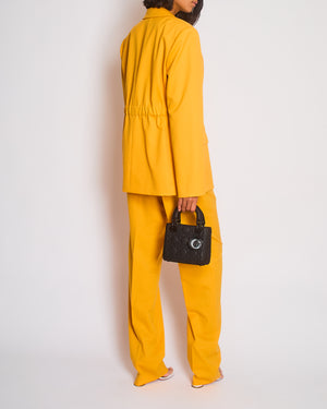 Altuzarra Yellow Suit Jacket and Straight Leg Trousers Set Size FR 40 (UK 12)