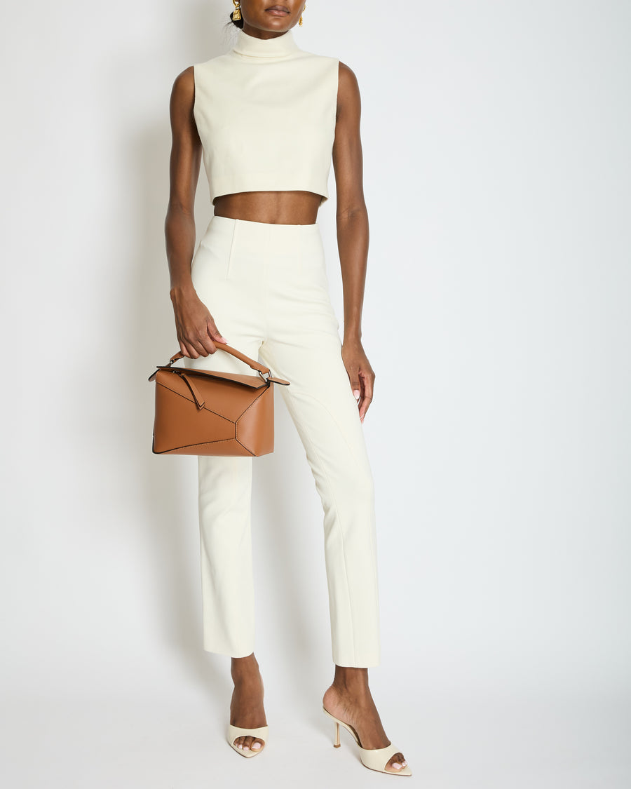 Hermès Cream Riding Trousers with Stitching Detail FR 34 (UK 6)