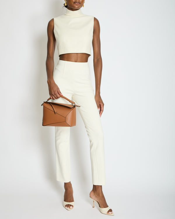 Hermès Cream Riding Trousers with Stitching Detail FR 34 (UK 6)