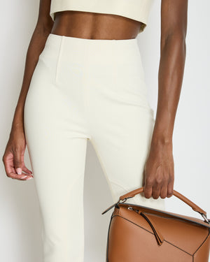 Hermès Cream Riding Trousers with Stitching Detail FR 34 (UK 6)