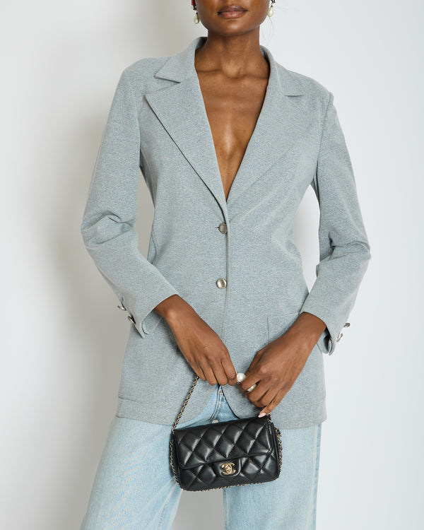 Chanel 98/A Grey Single Breasted Blazer Size FR 38 (UK 10)