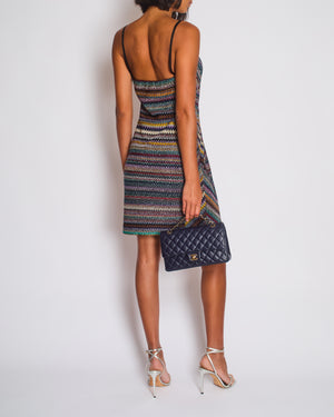 Missoni Multicolour Metallic Mini Dress with Removable Straps Size IT 44 (UK 12)