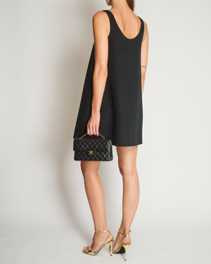 Dior Black Sleeveless Wool and Silk Mini Dress Size FR 40 (UK 12) RRP £2,000