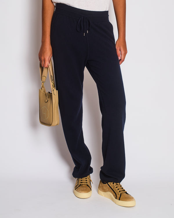 Loro Piana Navy Cashmere Tracksuit Pants Size IT 44 (UK 12)
