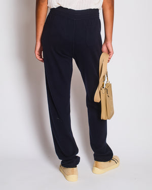 Loro Piana Navy Cashmere Tracksuit Pants Size IT 44 (UK 12)