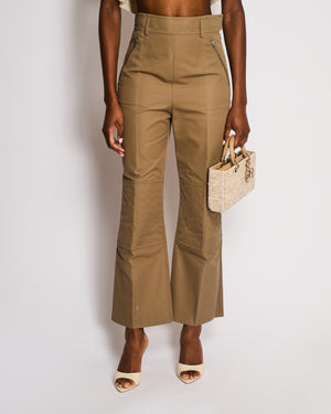 Hermès Khaki Straight Leg Riding Trousers Size FR 38 (UK 10)