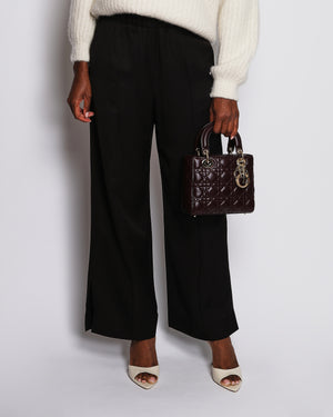 Jil Sander Chocolate Brown Straight Leg Trousers Size UK 12