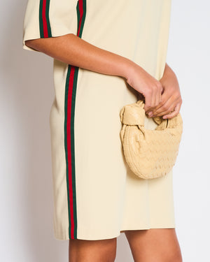 Gucci Beige Web Stripe Tunic Short Dress Size IT 40 (UK 8)