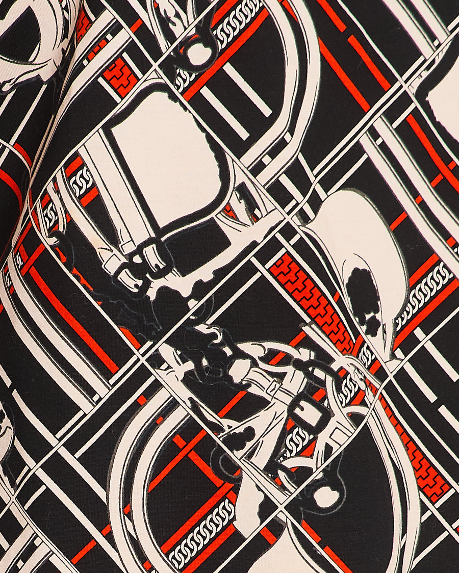 Hermès En Desordre et Chaines Black, Red, and Cream Chain T-Shirt Size FR 40 (UK 12)