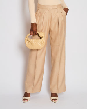 Max Mara Beige Two-Piece Double Breasted Suit with Lapel Detail Size IT 42 (UK 10)