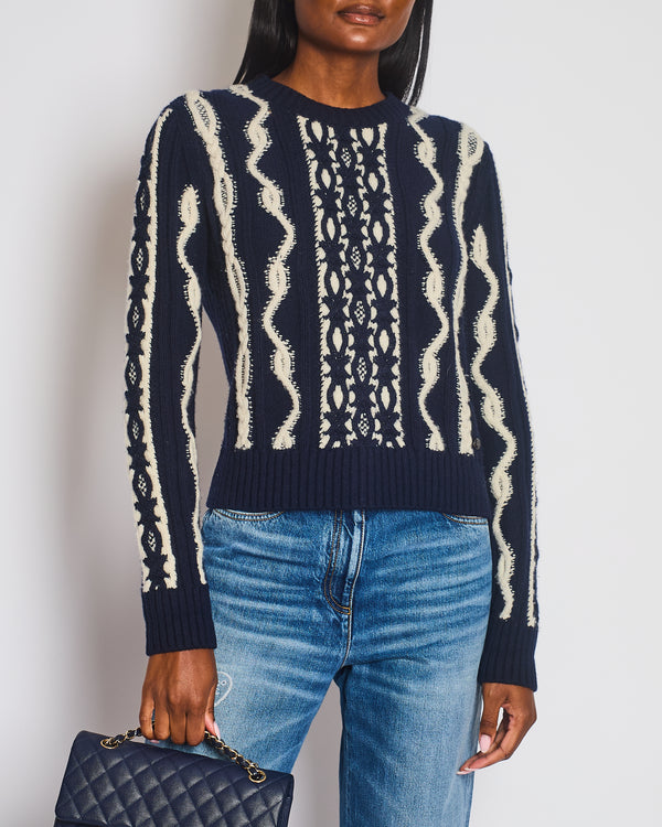 Chanel 18A Paris Hamburg Knitted Glitter Jumper Size FR 38 (UK 10)