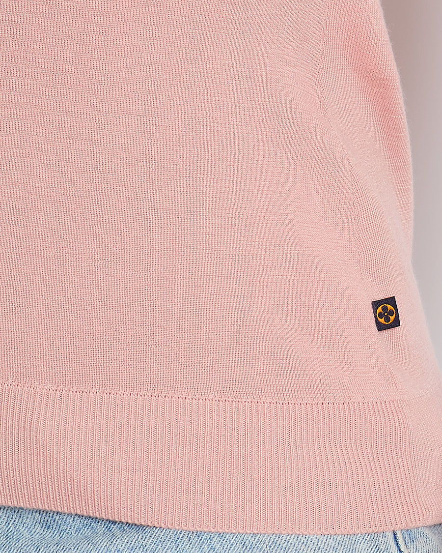 Louis Vuitton Pink Cut-Out Long Sleeve Jumper Size S (UK 8)