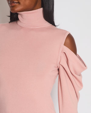 Louis Vuitton Pink Cut-Out Long Sleeve Jumper Size S (UK 8)