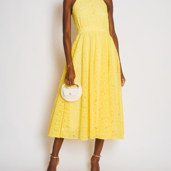 Christian Dior / 半袖ワンピース イエロー パイル 12A Christian Dior / 半袖ワンピース イエロー パイル 12A